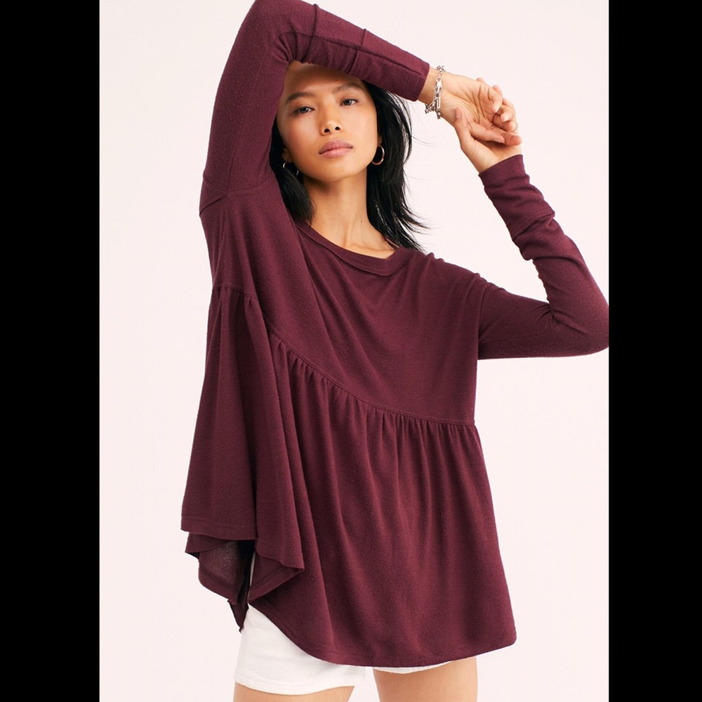 NWT Free People Your Girl Babydoll Top